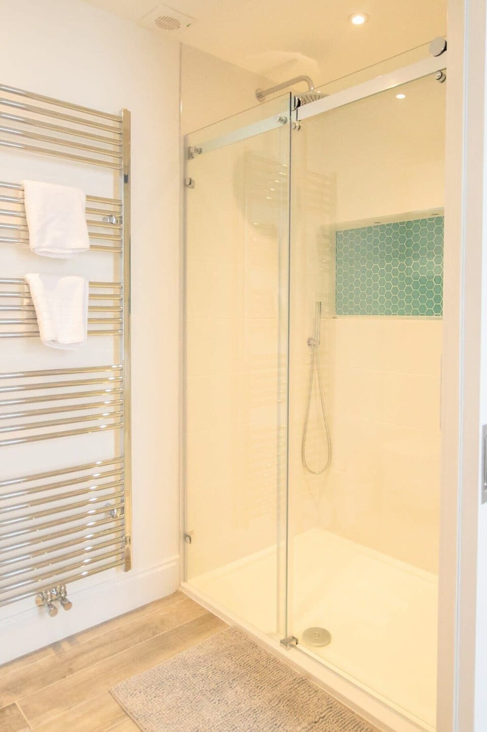 Great size shower to scrub away the day