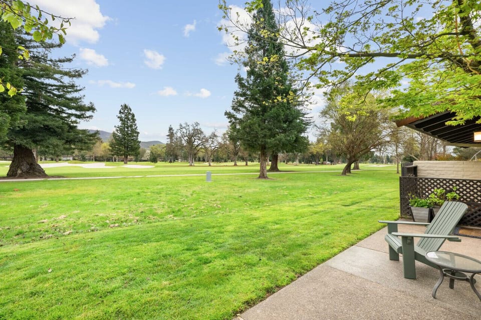 Enjoying a peaceful moment with this gorgeous view of the North Golf Course at Silverado Resort