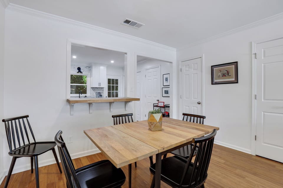 Bar area for serving and pre-game gatherings