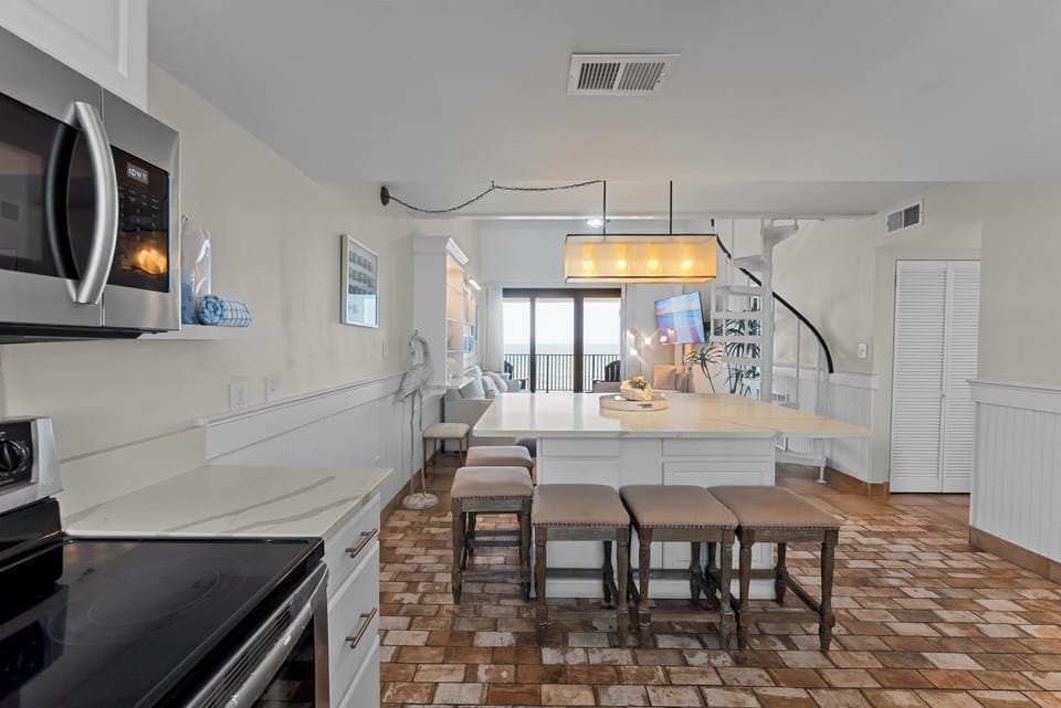 Kitchen to living view