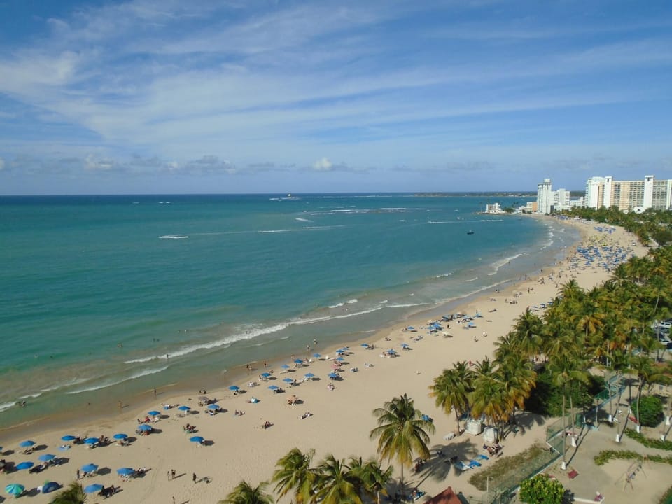 On the beach, beach towels, scuba diving, windsurfing