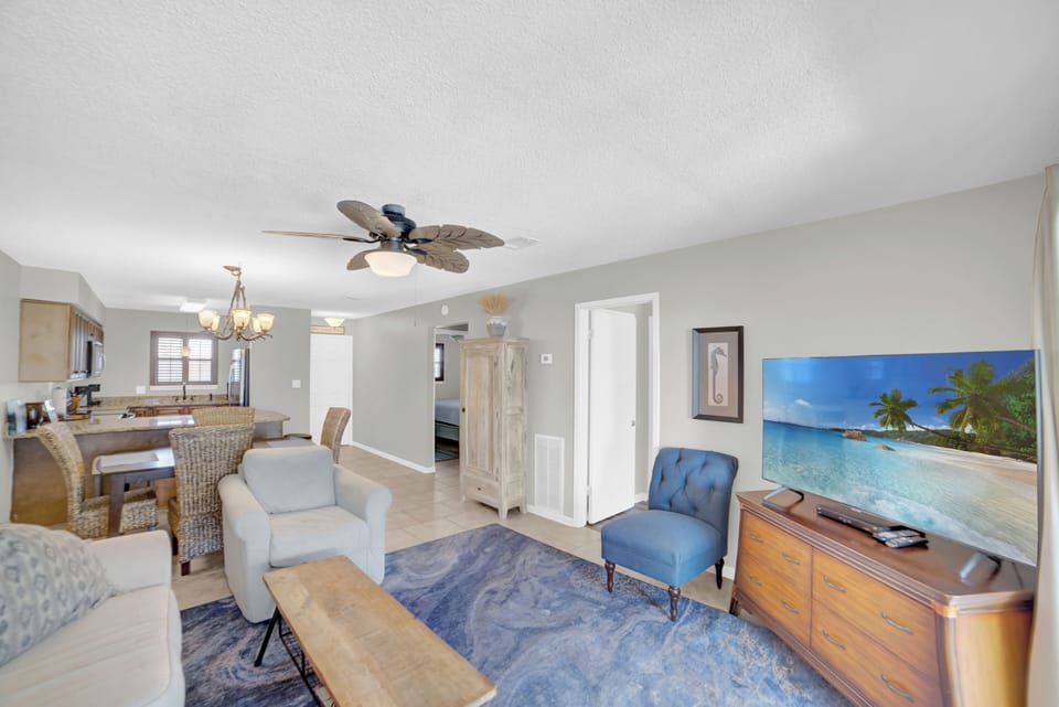 Living room with flat-screen TV