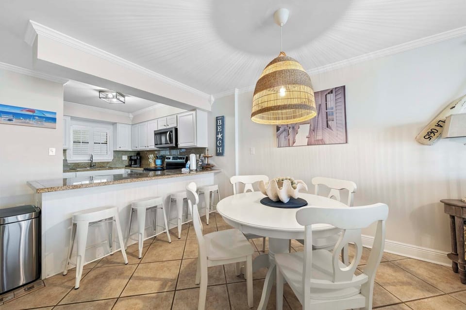 Dining and kitchen area