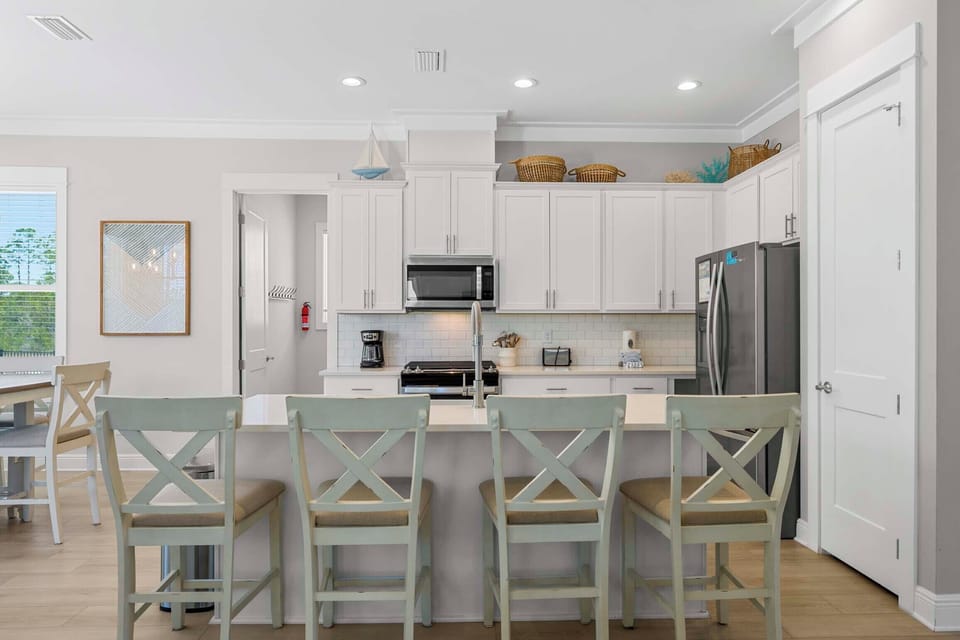 Kitchen island seating for four