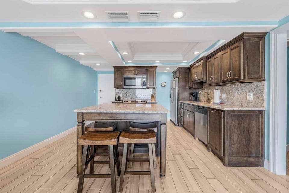 Kitchen island with seating