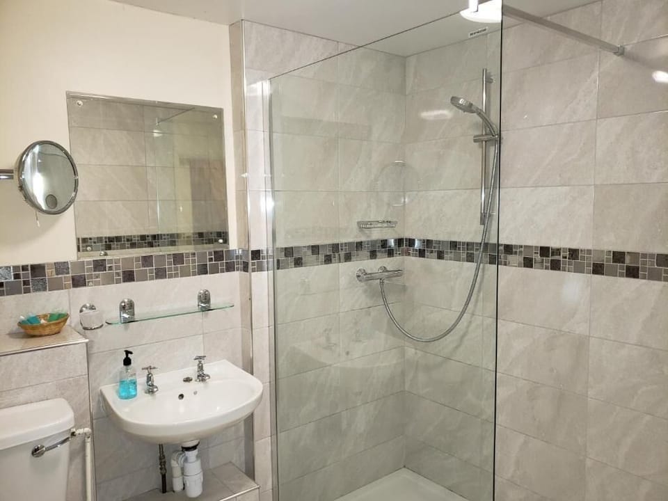 Combined shower/tub