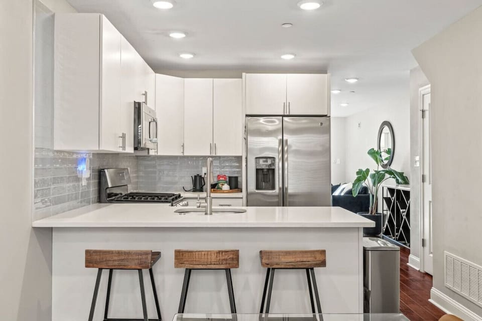 High chairs in kitchen