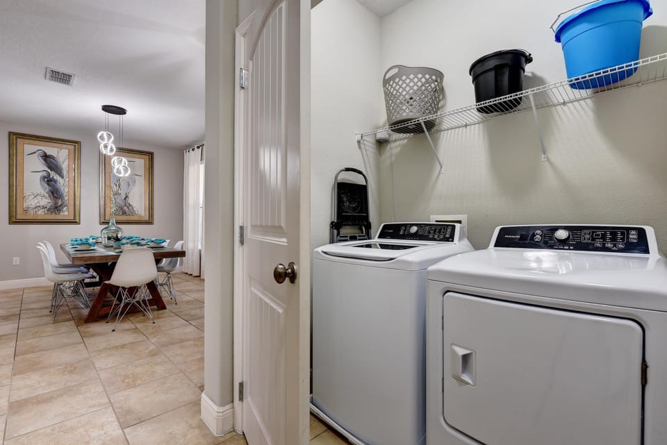 UTILITY ROOM:  Laundry Room with Full-Size Washer & Dryer