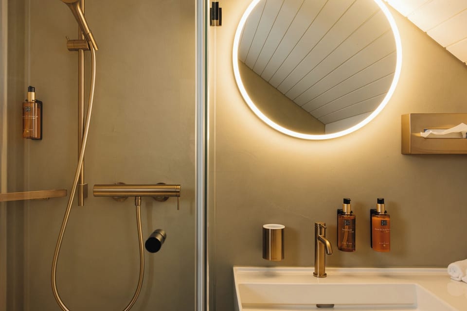 Basic Single Room | Bathroom | Designer toiletries, hair dryer, towels, soap