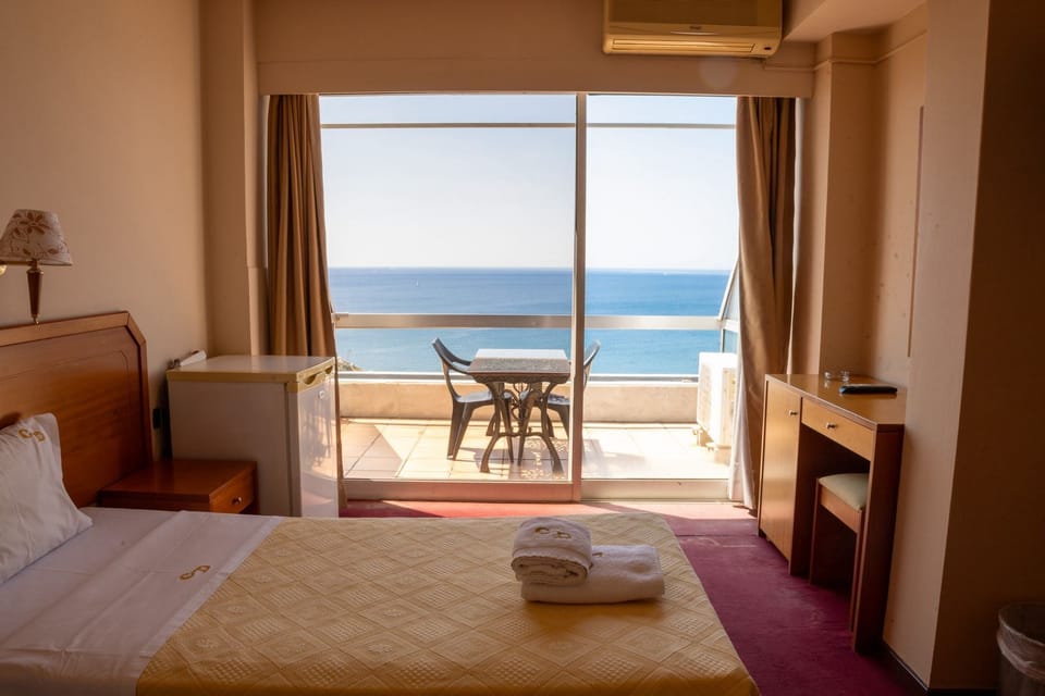 Standard Double Room, Sea View | Premium bedding, desk, blackout drapes, soundproofing