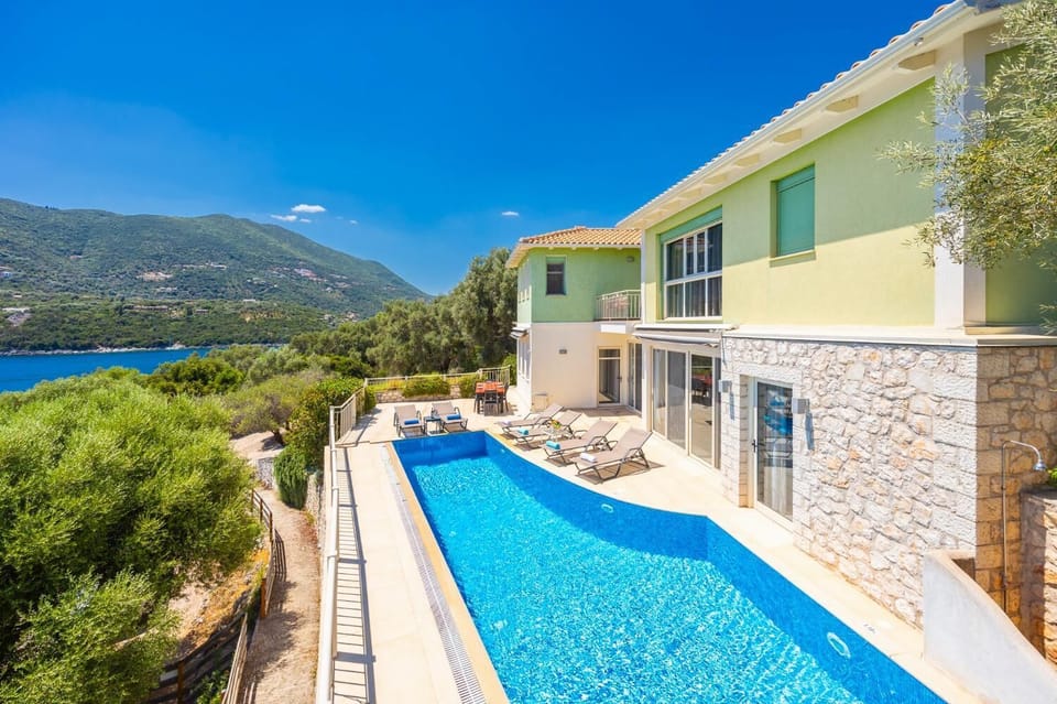 Beautiful villa with private pool and terrace with panoramic sea views