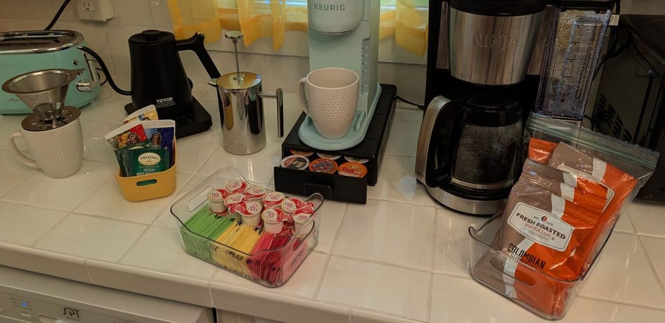 Stocked Coffee & Tea Station