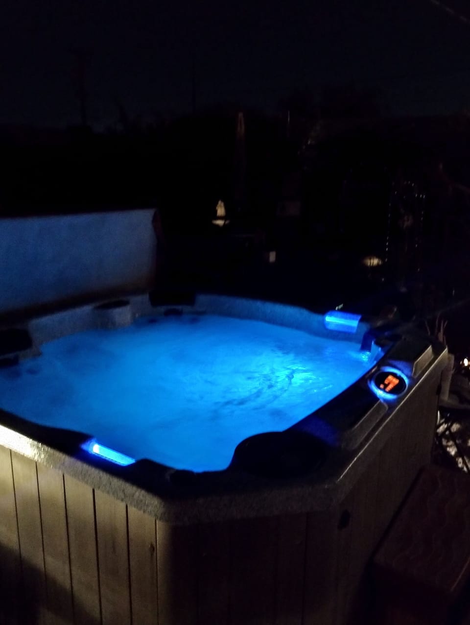 Relax in the hot tub 