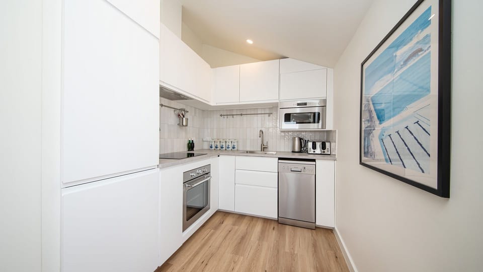Well stocked kitchen with all the appliances you need