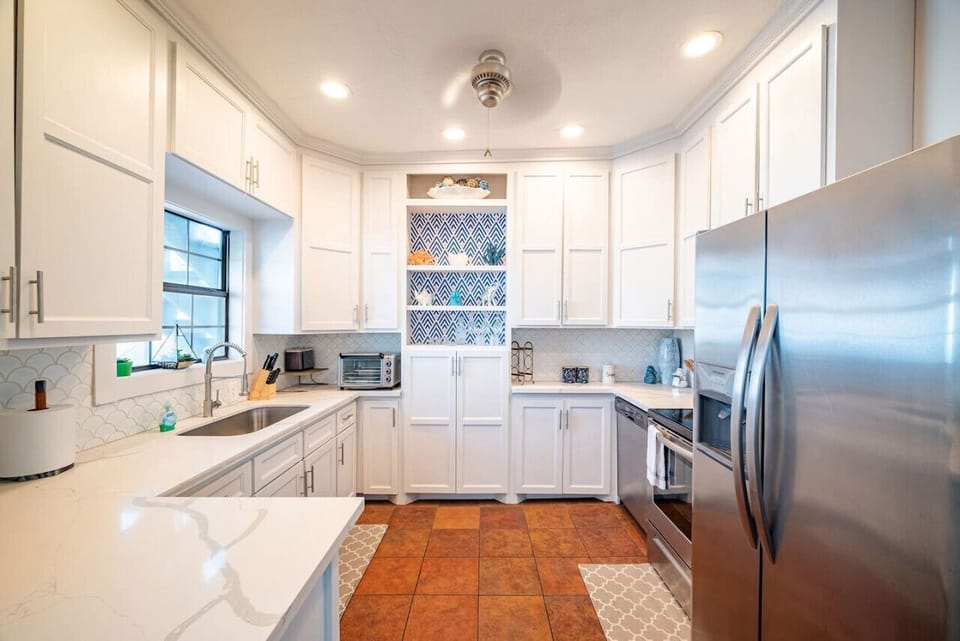 Whip up delicious meals in this charming kitchen