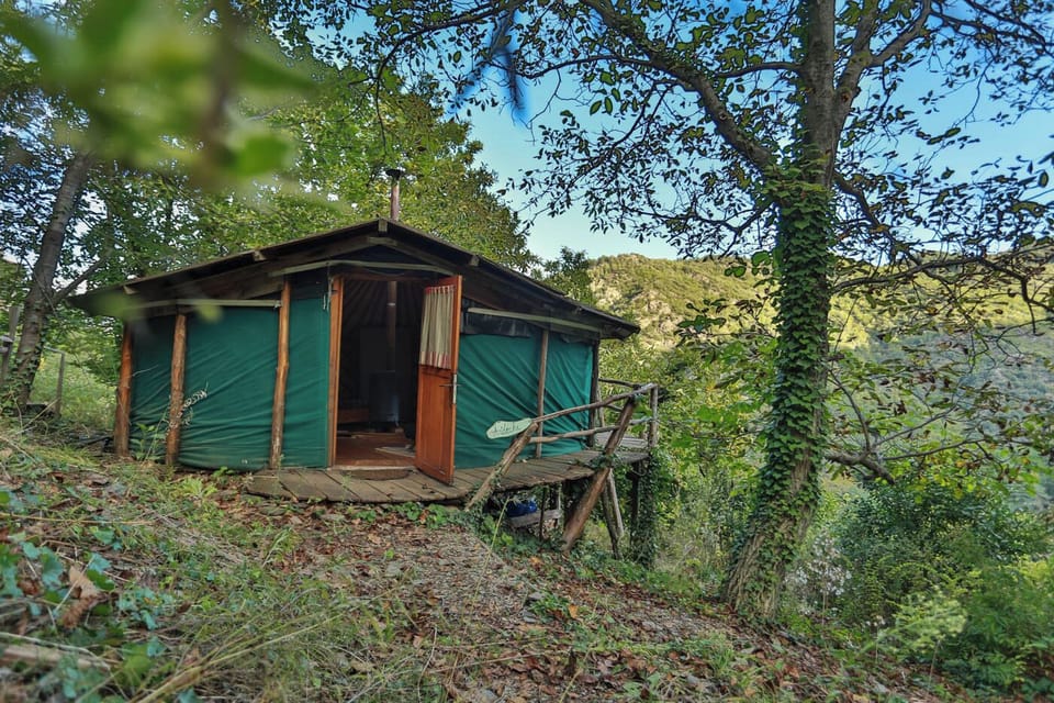 Yurt seen from the outside