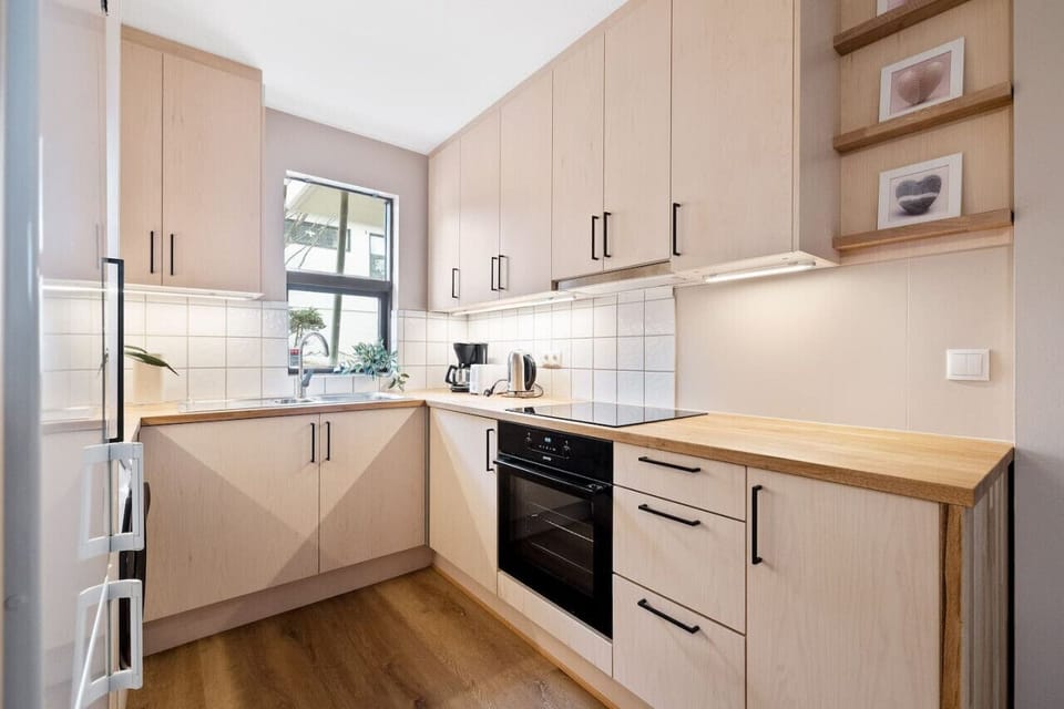 The kitchen area is equipped with all the basic tools you need for everyday cooking