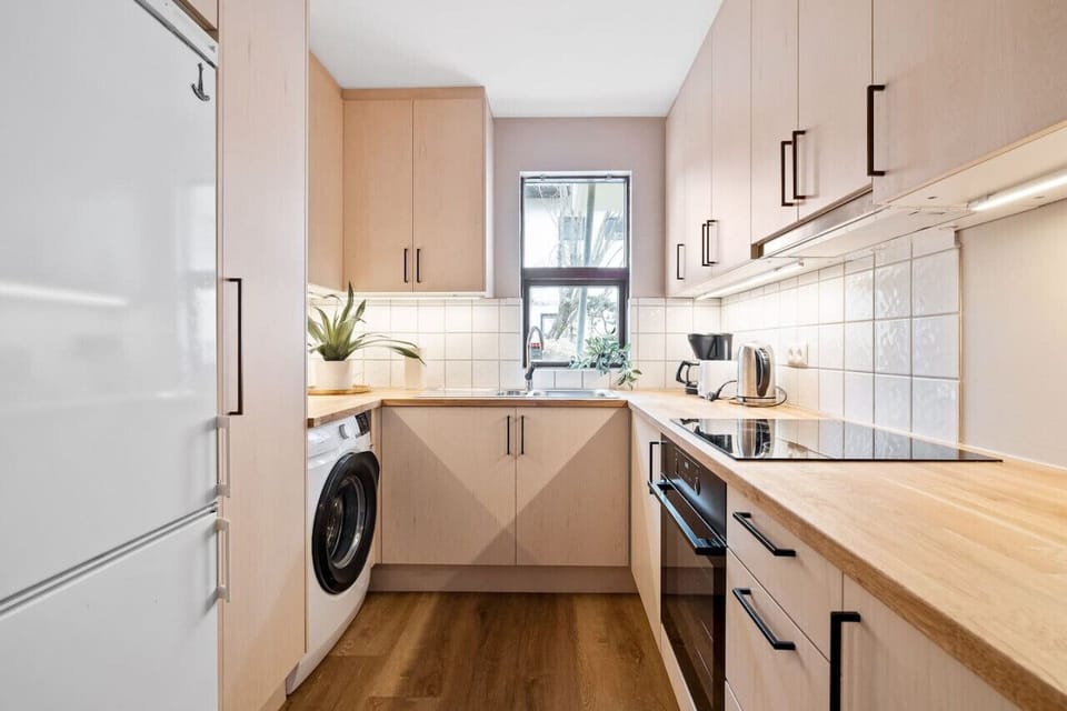 The kitchen area is equipped with all the basic tools you need for everyday cooking