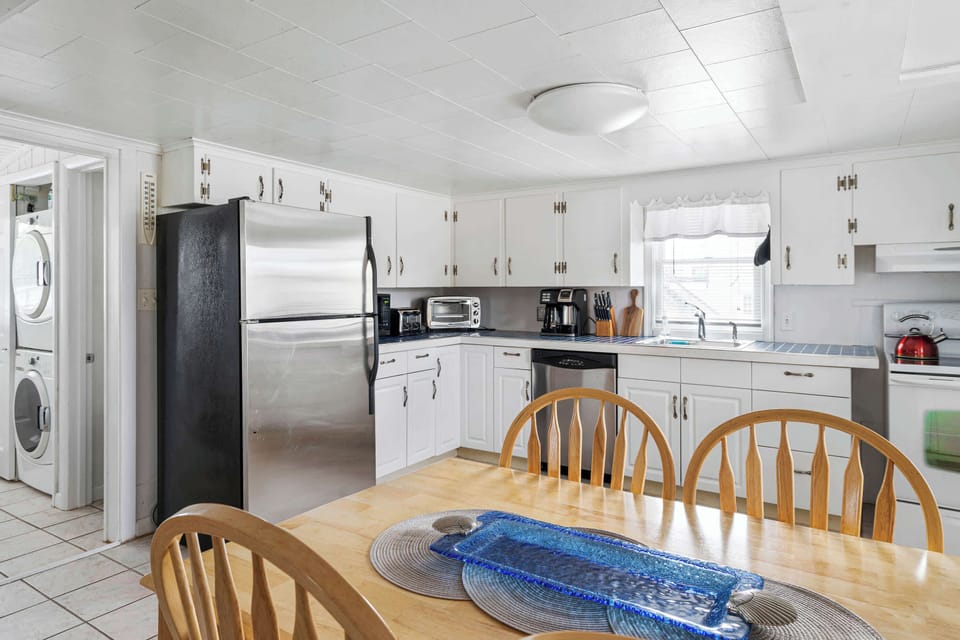 Dining area and kitchen