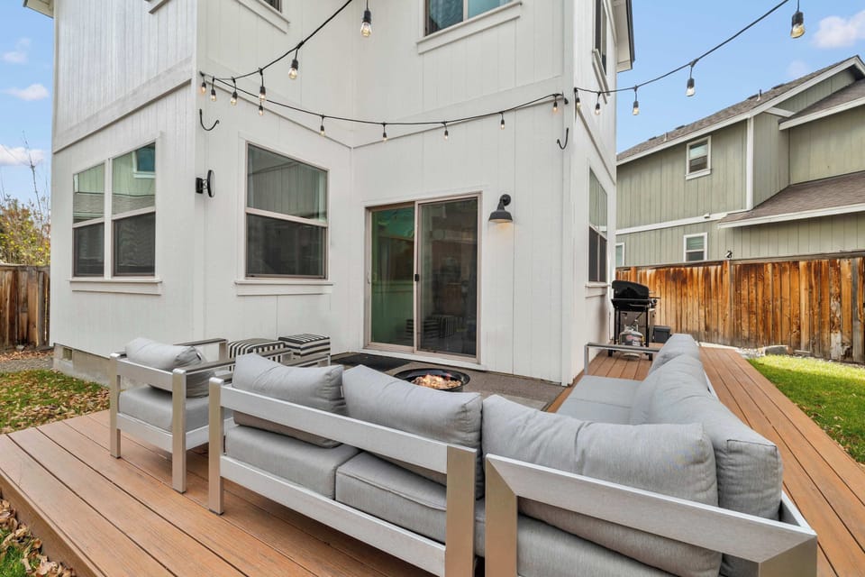 Lounge the day away by the firepit, swapping stories & making memories