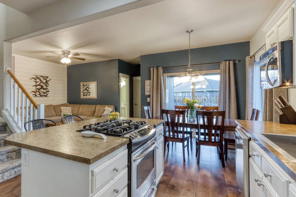 Dining and kitchen area