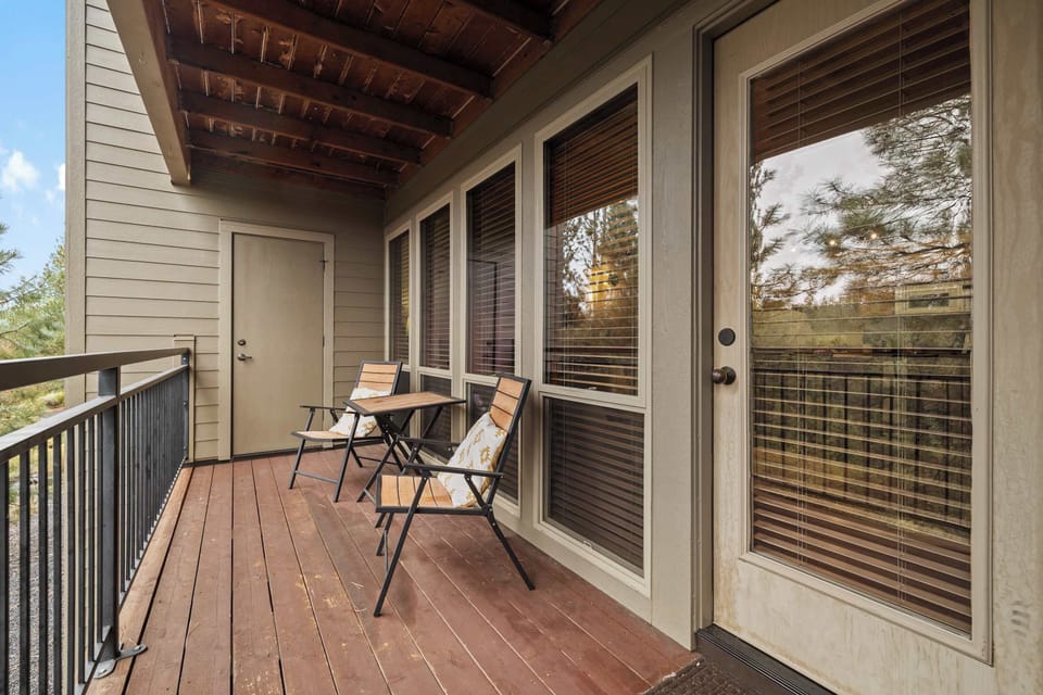 Lounge the day away & enjoy the view on the tranquil back deck