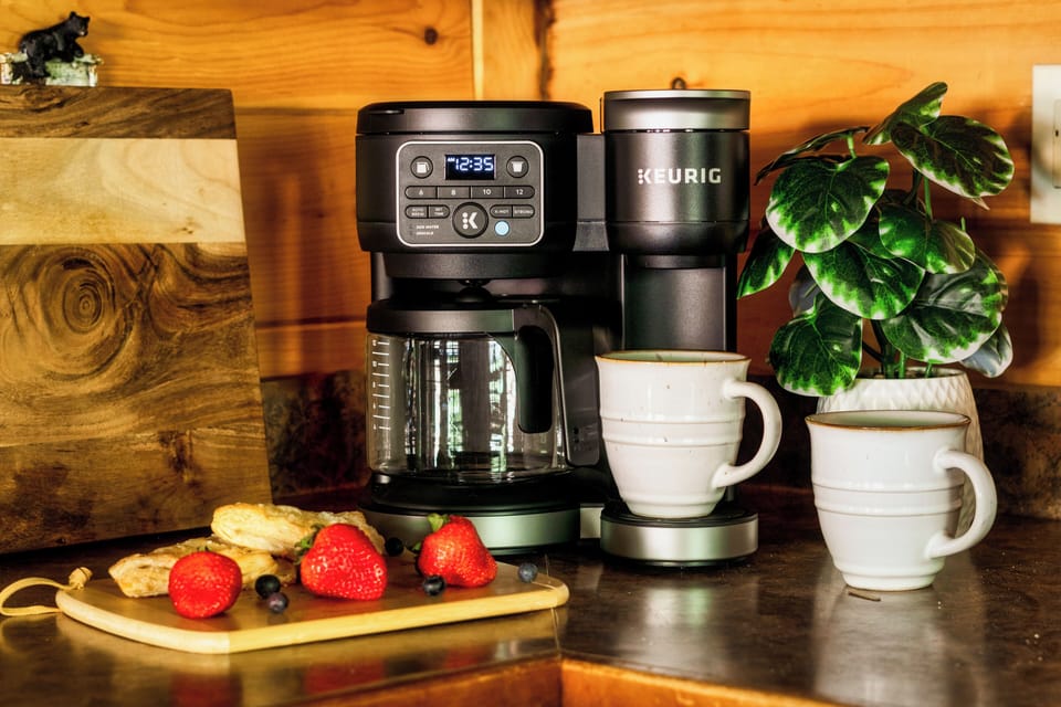 Enjoy a cup of coffee to start your morning.