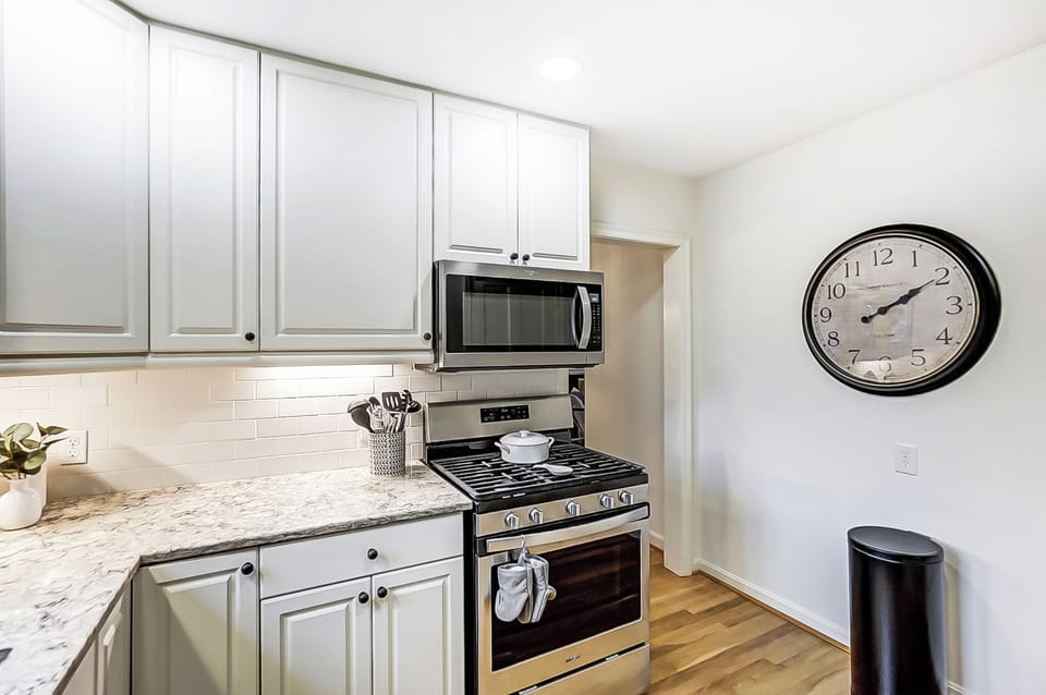 Gas stove and microwave