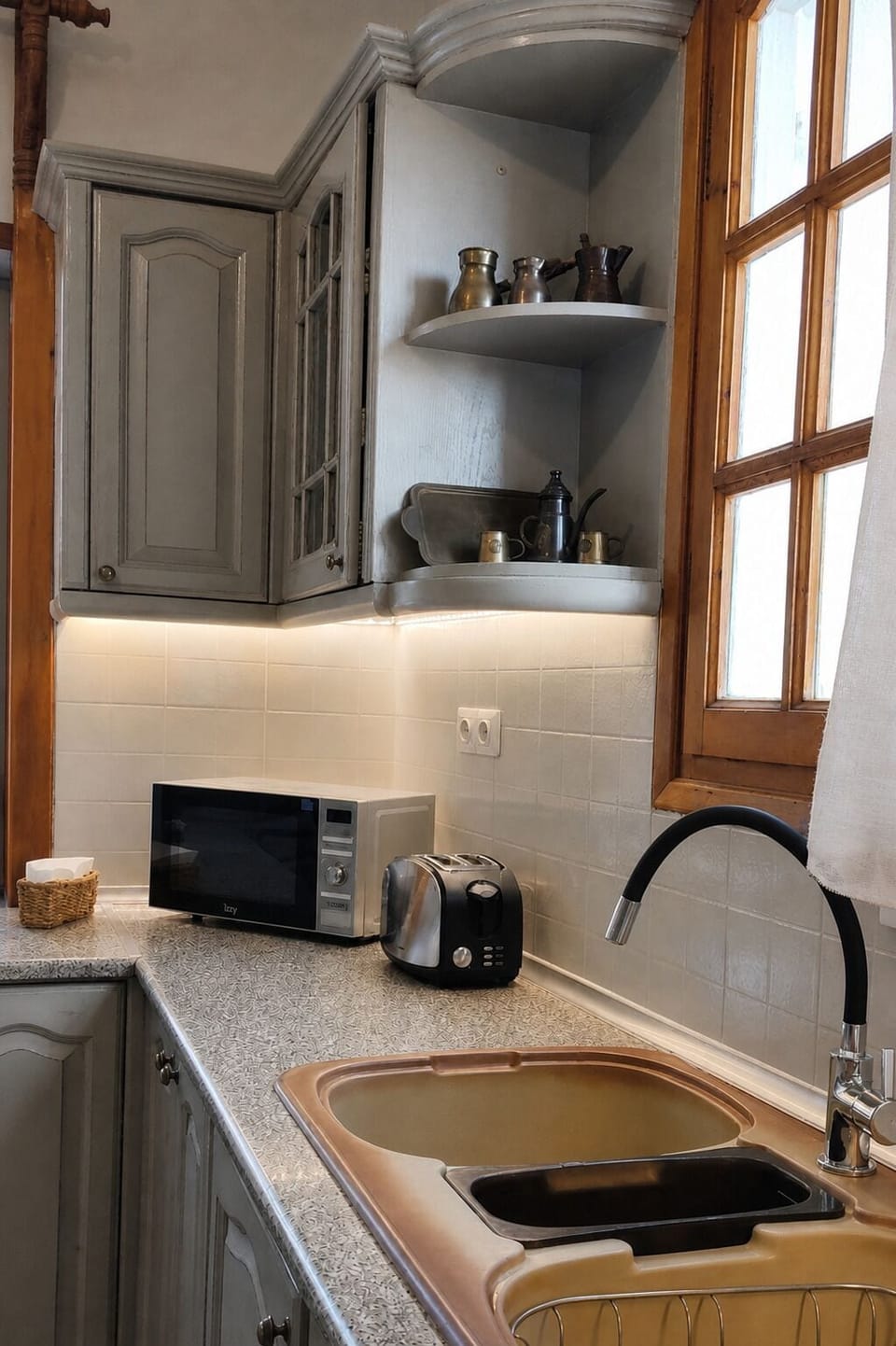 Comfort Villa, Balcony, Sea View | Private kitchen | Full-size fridge, microwave, oven, stovetop