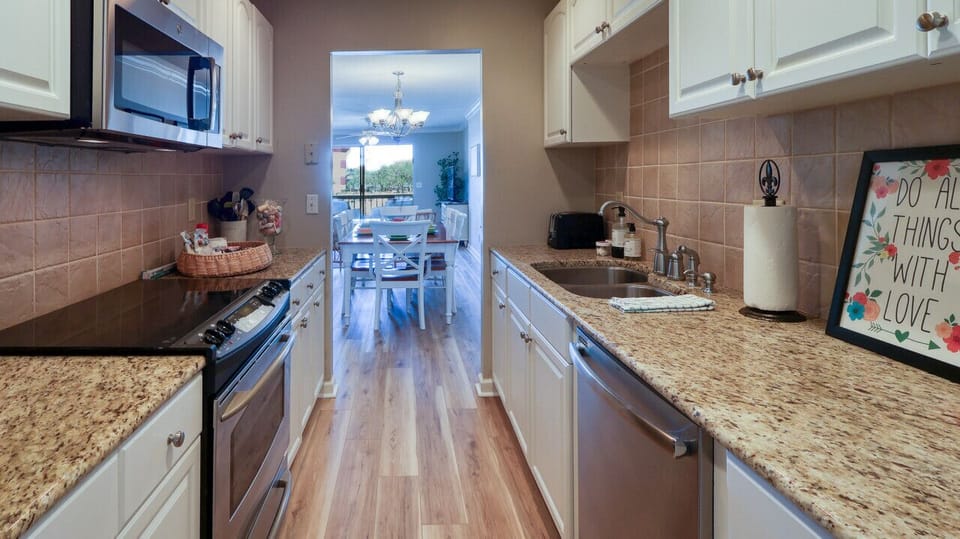 Kitchen with Coffee and Tea Essentials