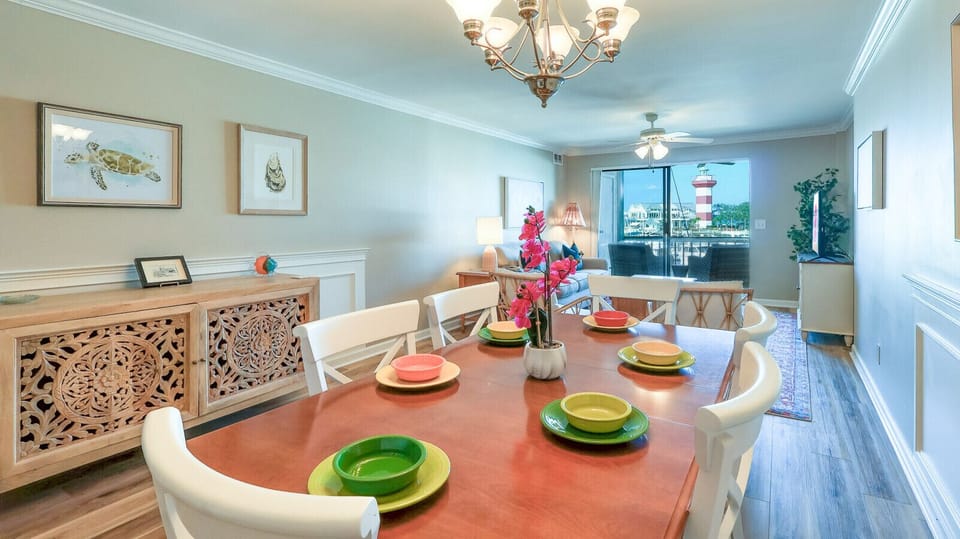 Dining Area with Lighthouse Views