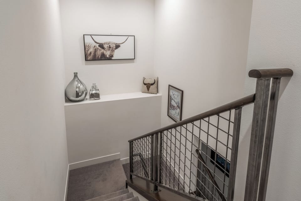 Stairs to the lower level.