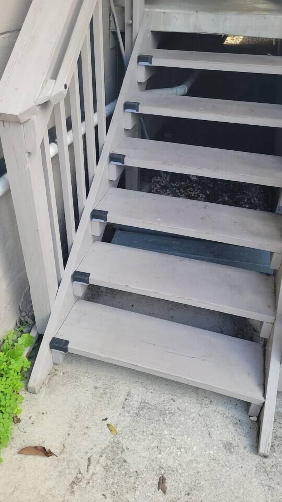 lighted stairs