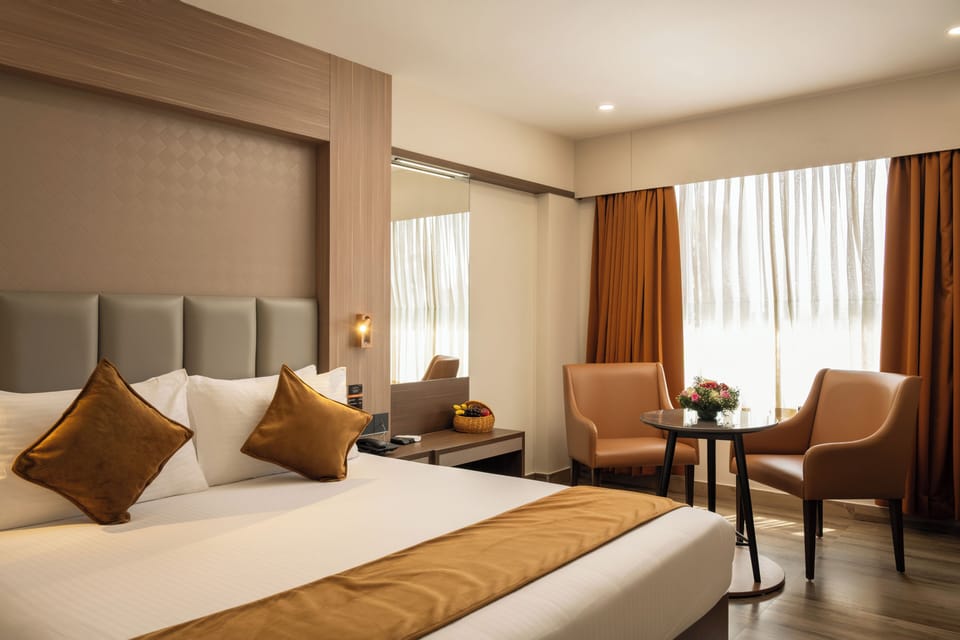 Deluxe Double or Twin Room, City View | In-room safe, iron/ironing board, free WiFi
