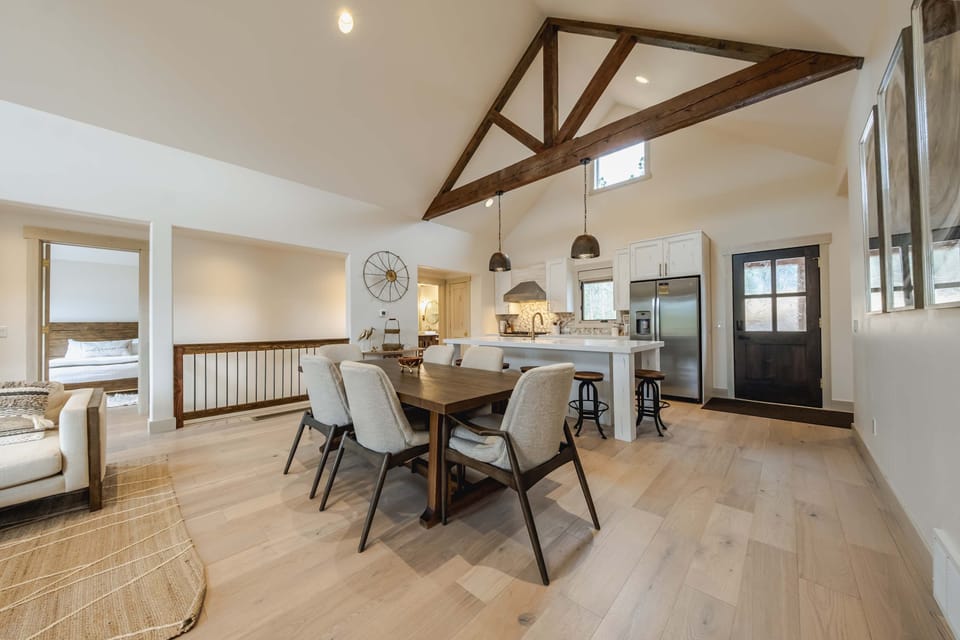 Dining table with seating for 6