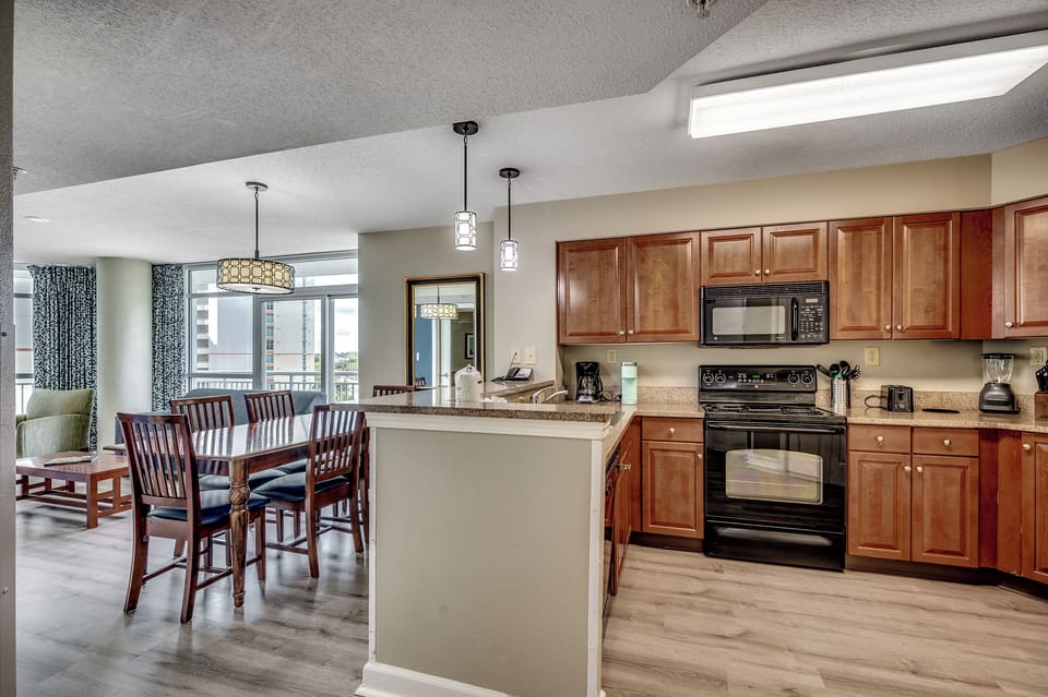 Dining and kitchen area