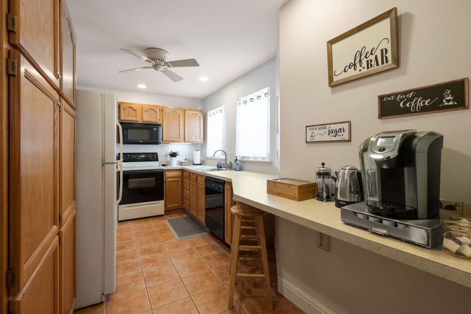Kitchen fully equipped with essentials