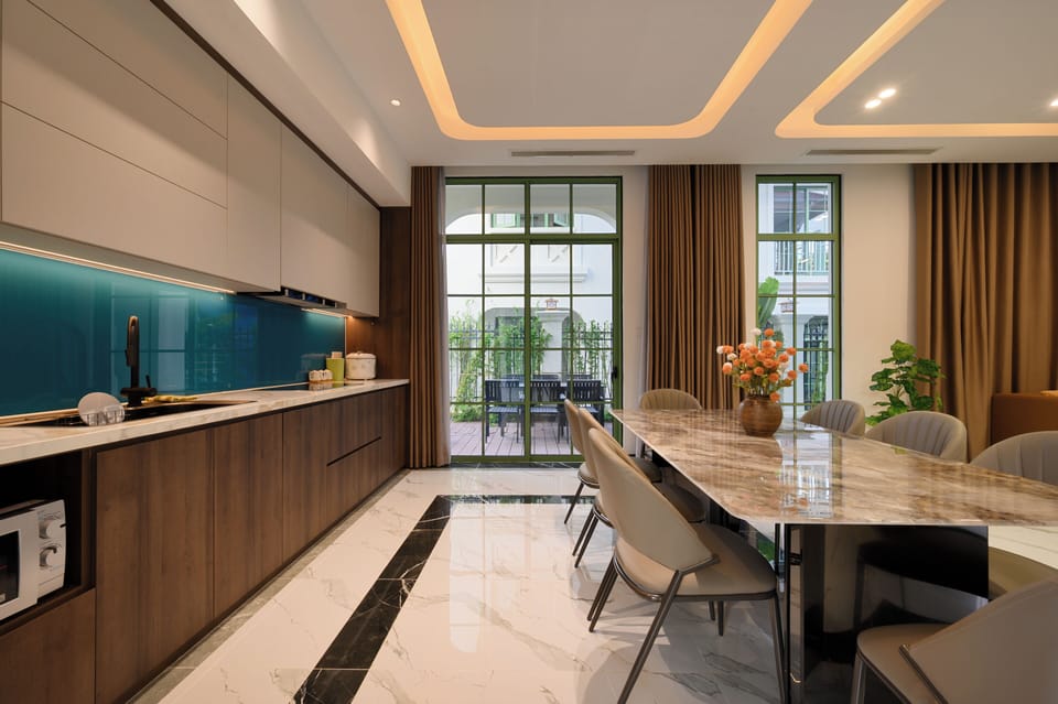 Luxury Villa, Multiple Bedrooms, Private Pool | Private kitchen | Fridge, microwave, oven, stovetop