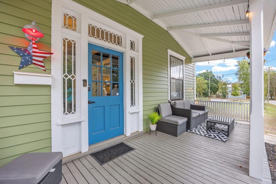 Enjoy a breeze on the front porch