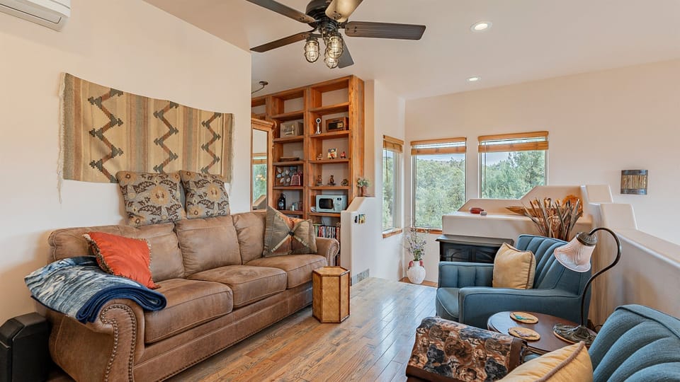 Living room in the upstairs loft