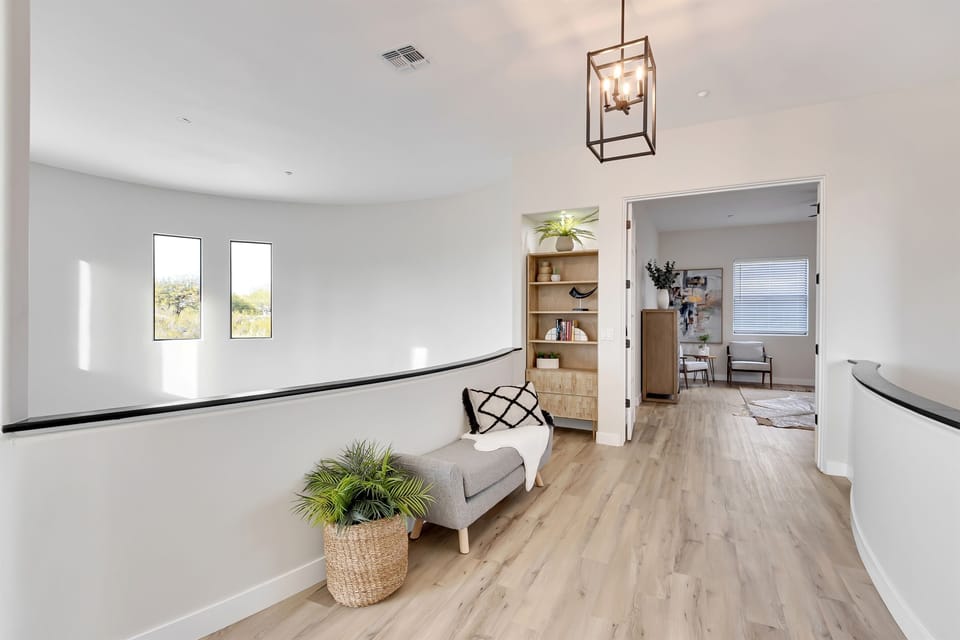 Enjoy the elegance and quiet place to escape upstairs