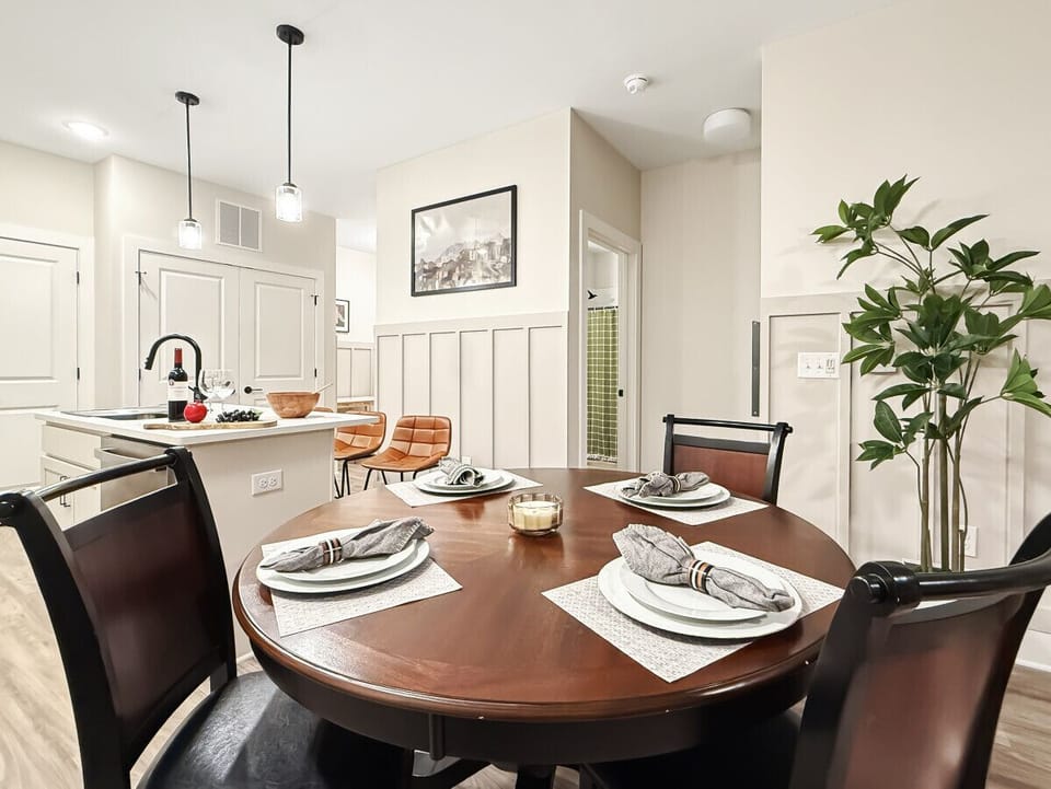 A 4-seating dining table, perfect for intimate meals and gatherings.