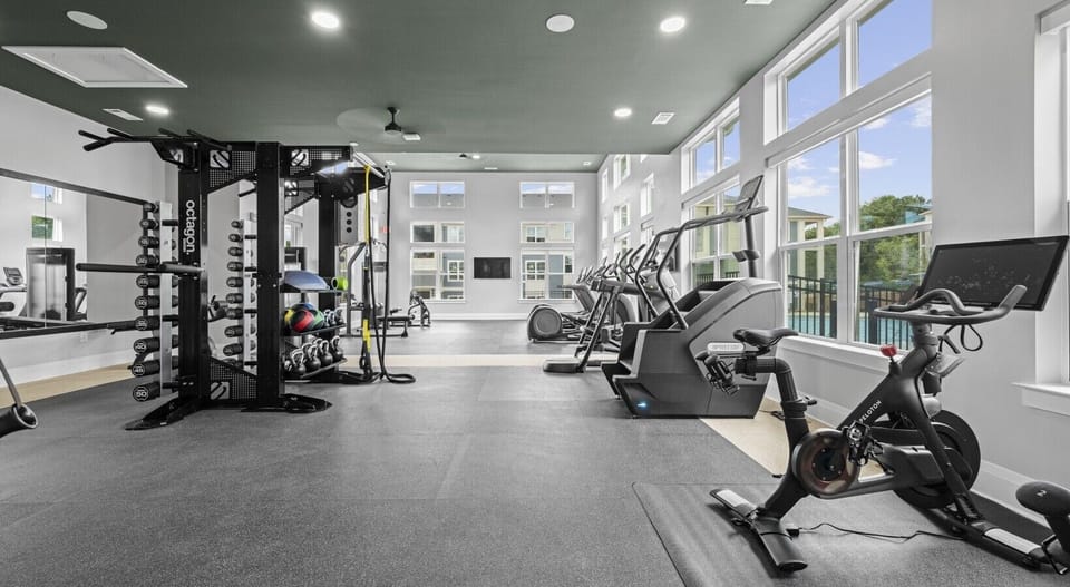 Community fitness center and gym equipment