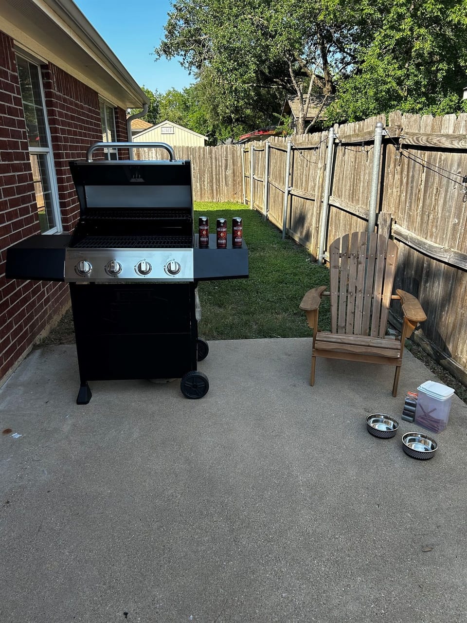 Fire up the gas grill & relax on the patio – perfect for cookouts and laid-back evenings under the Texas sky.
