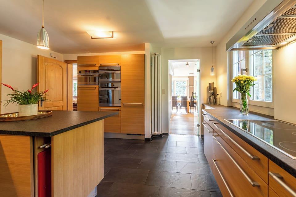 Luxury Chalet, Mountain View | Private kitchen | Coffee/tea maker, electric kettle, toaster