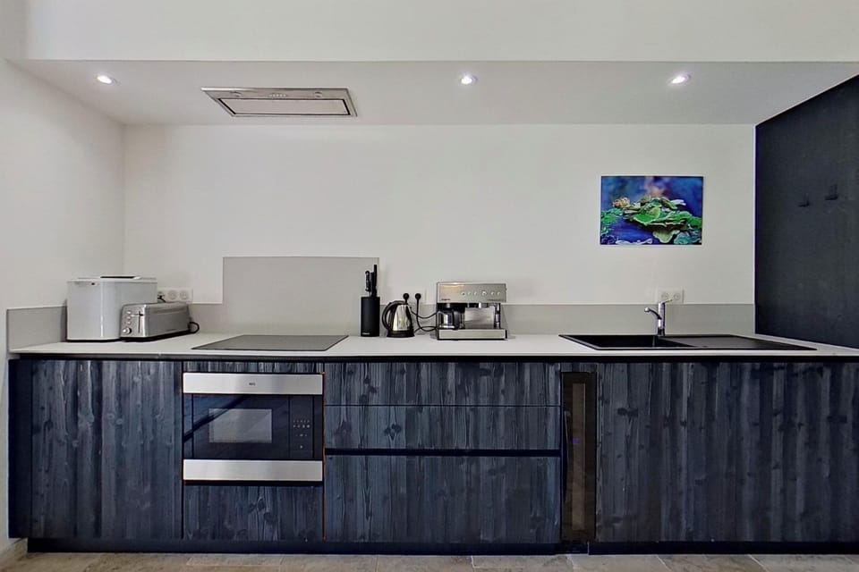 Deluxe Villa, 2 Bedrooms, Private Pool, Mountain View | Private kitchen | Full-size fridge, microwave, oven, stovetop