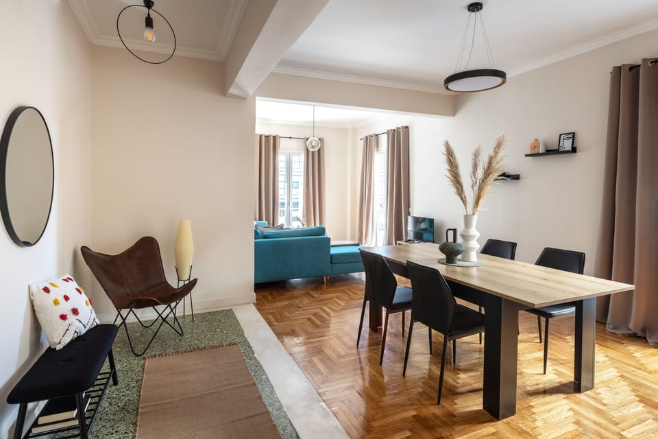 Family Apartment, City View | Living area | 40-inch Smart TV with cable channels, Netflix, streaming services