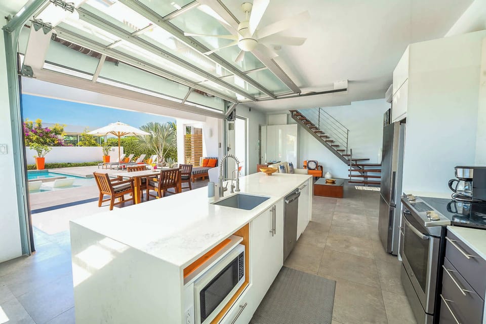 Villa, Multiple Beds, Pool Access, Ocean View (Seaside Villa 3) | Private kitchen | Coffee/tea maker, electric kettle