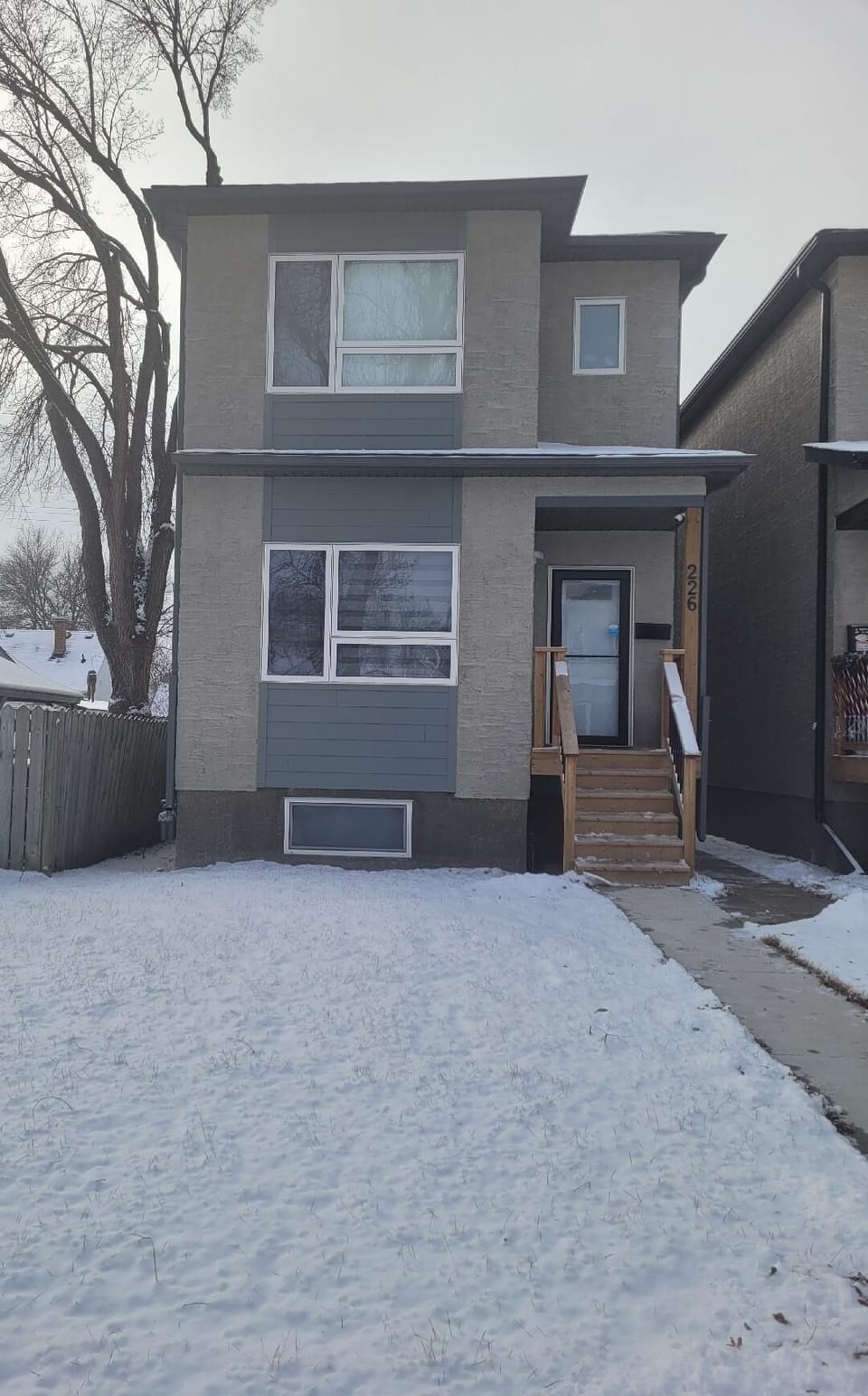 House view with number