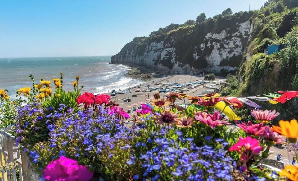 Stroll along the breathtaking Jurassic Coast from Seaton to Beer, enjoying rugged cliffs, sweeping sea views, and the natural beauty of this iconic coastline.